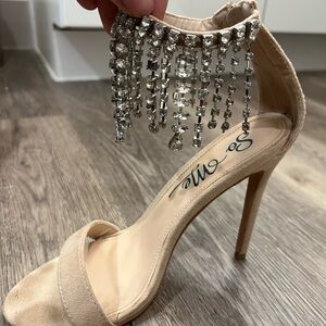 Stiletto Heels with Rhinestone Detailing